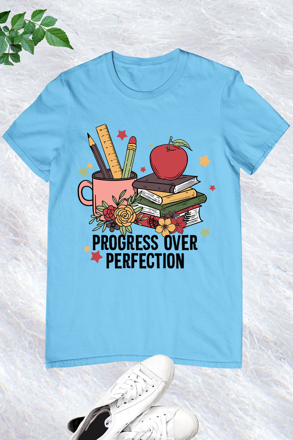 Progress Over Perfection Clever Teacher Shirts