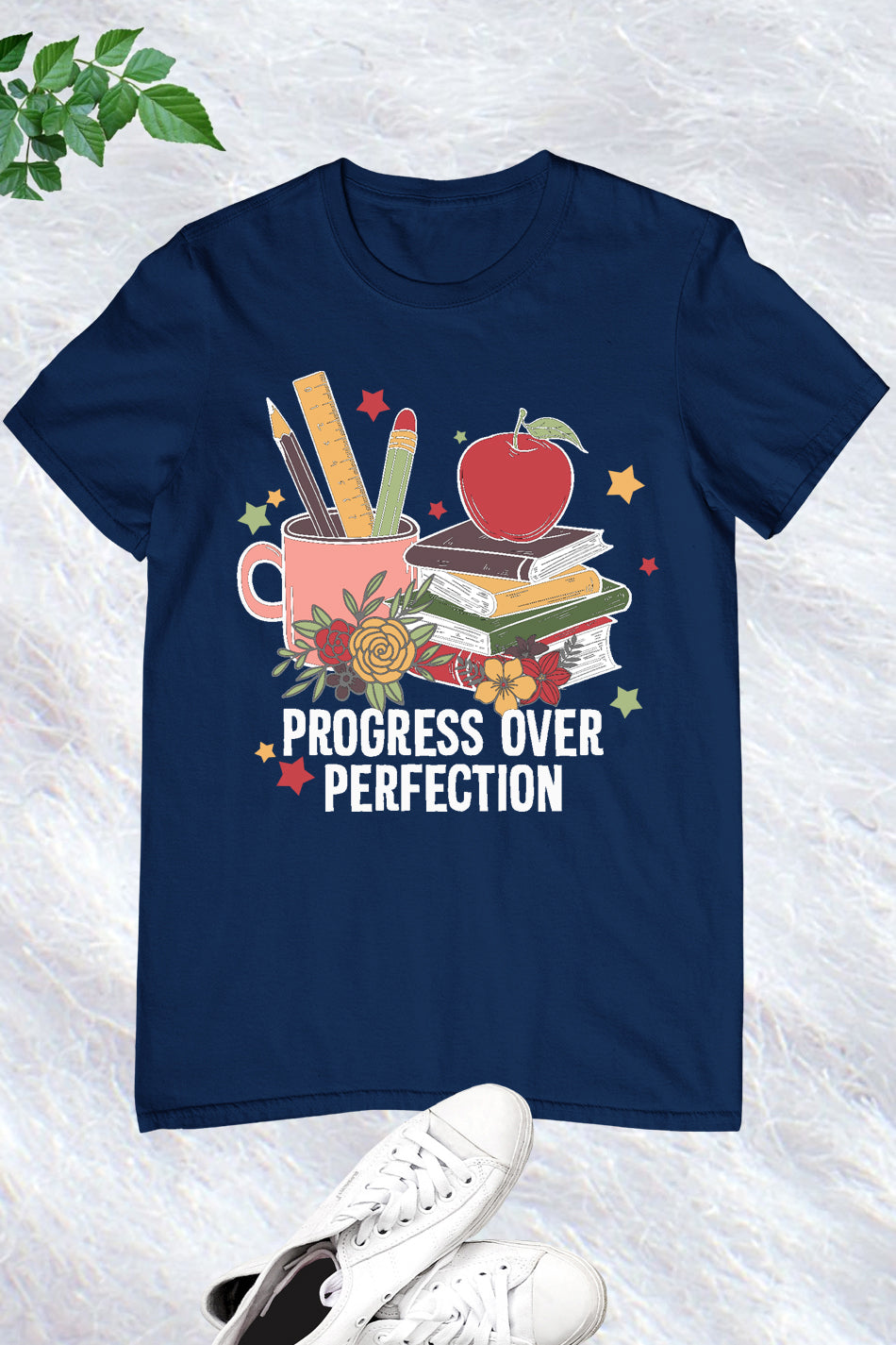 Progress Over Perfection Clever Teacher Shirts