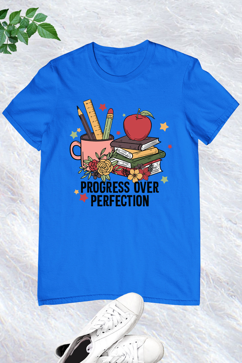 Progress Over Perfection Clever Teacher Shirts