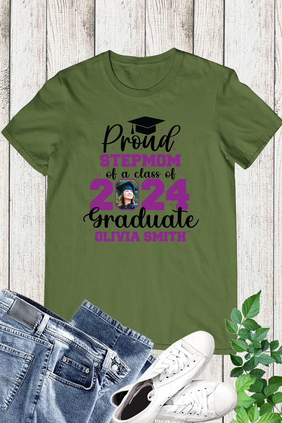 Proud Family Member of Graduate T Shirt With Photo