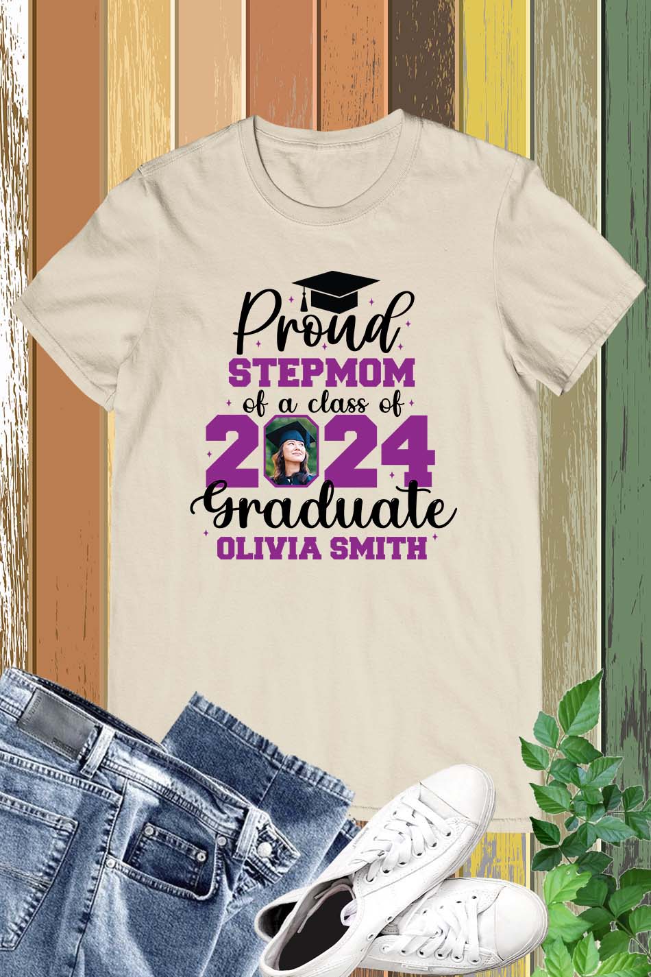 Proud Family Member of Graduate T Shirt With Photo