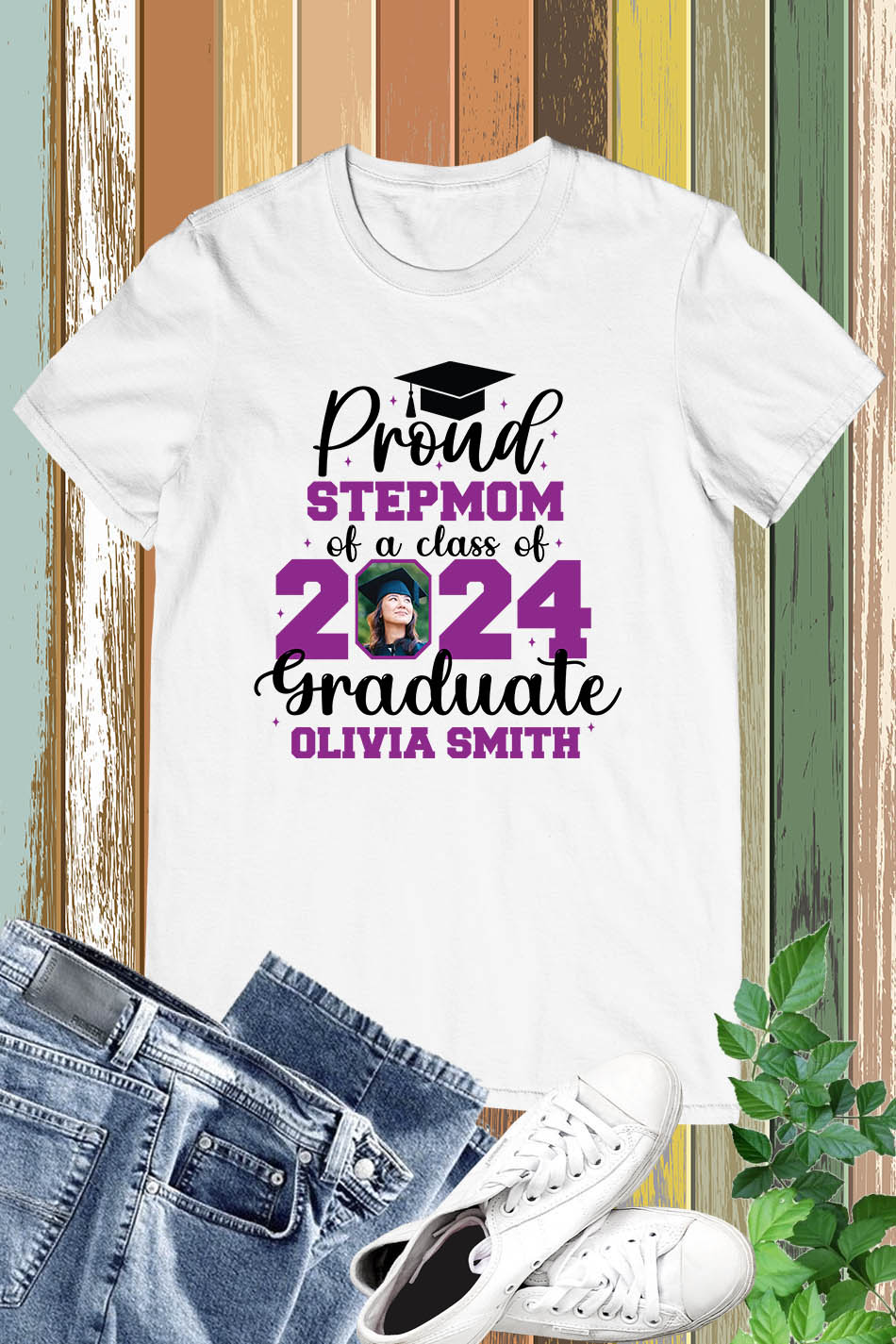 Proud Family Member of Graduate T Shirt With Photo