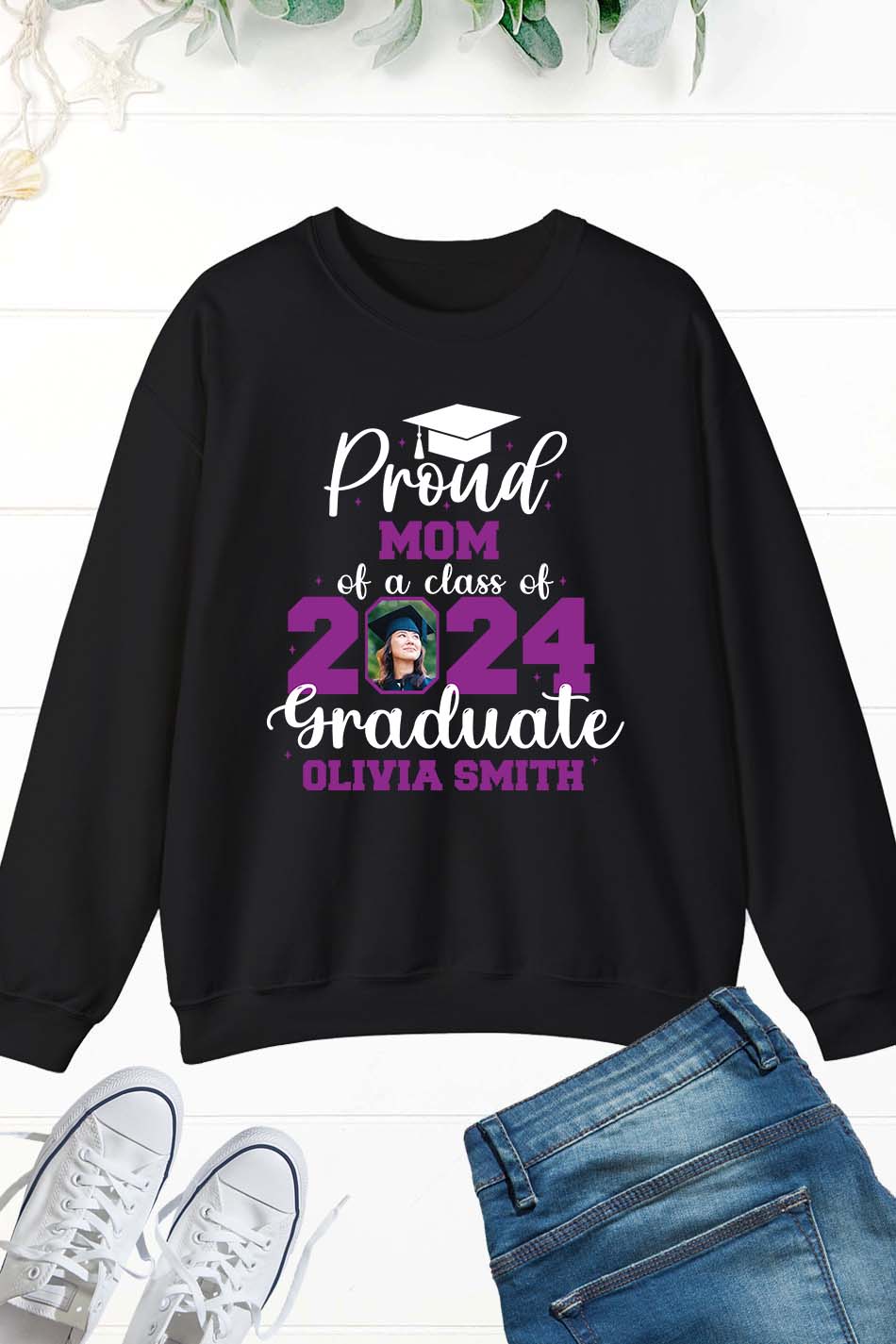 Proud Family Member of Graduate Sweatshirt With Photo