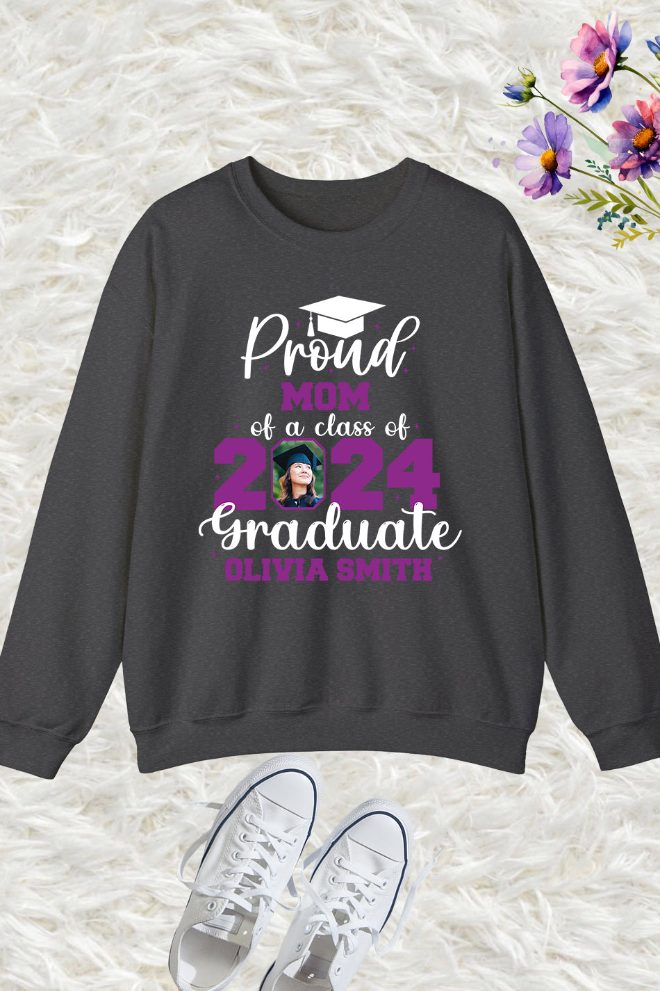 Proud Family Member of Graduate Sweatshirt With Photo