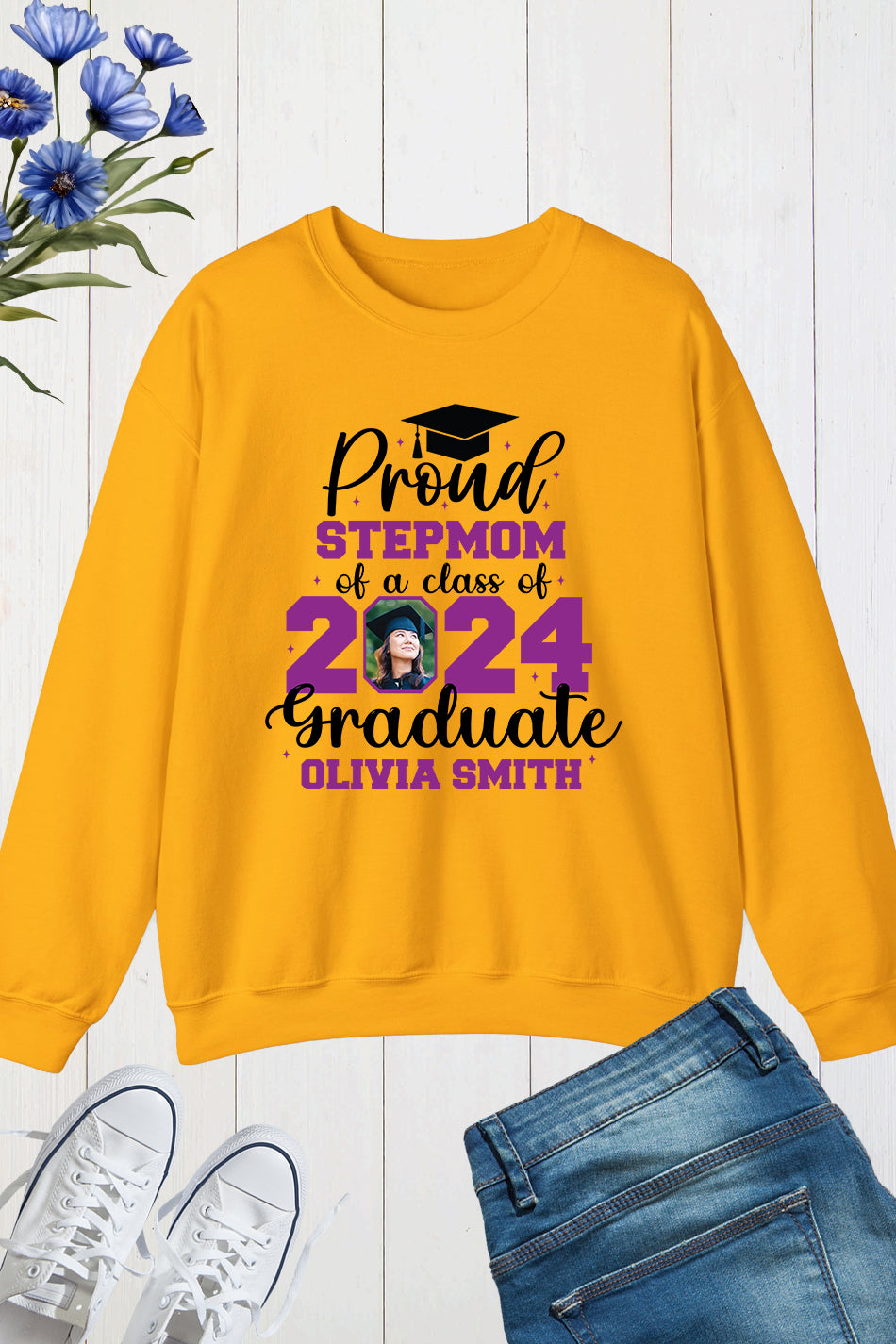 Proud Family Member of Graduate Sweatshirt With Photo