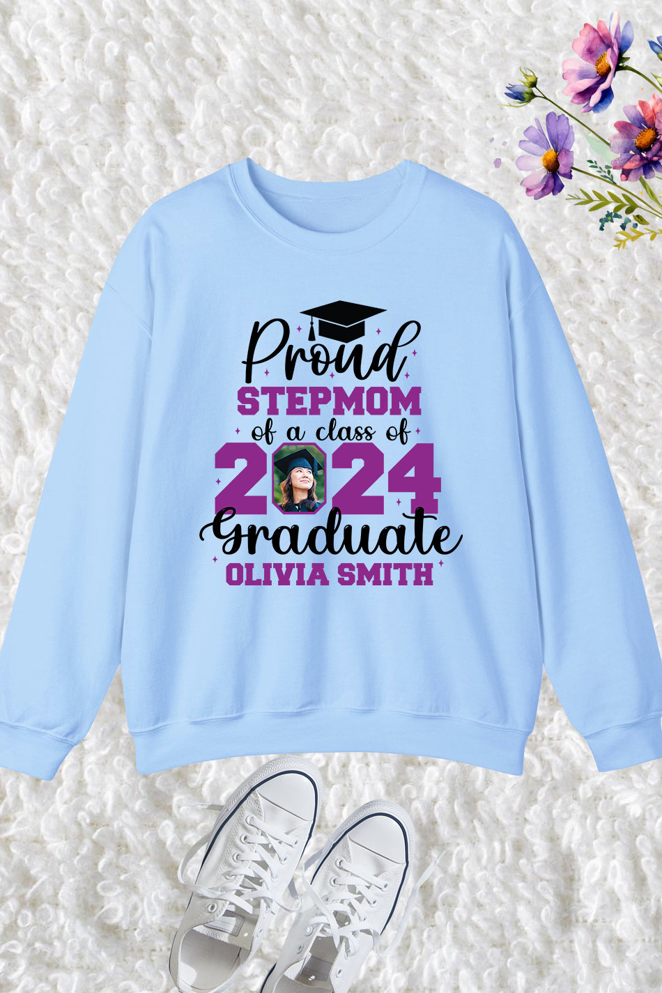 Proud Family Member of Graduate Sweatshirt With Photo