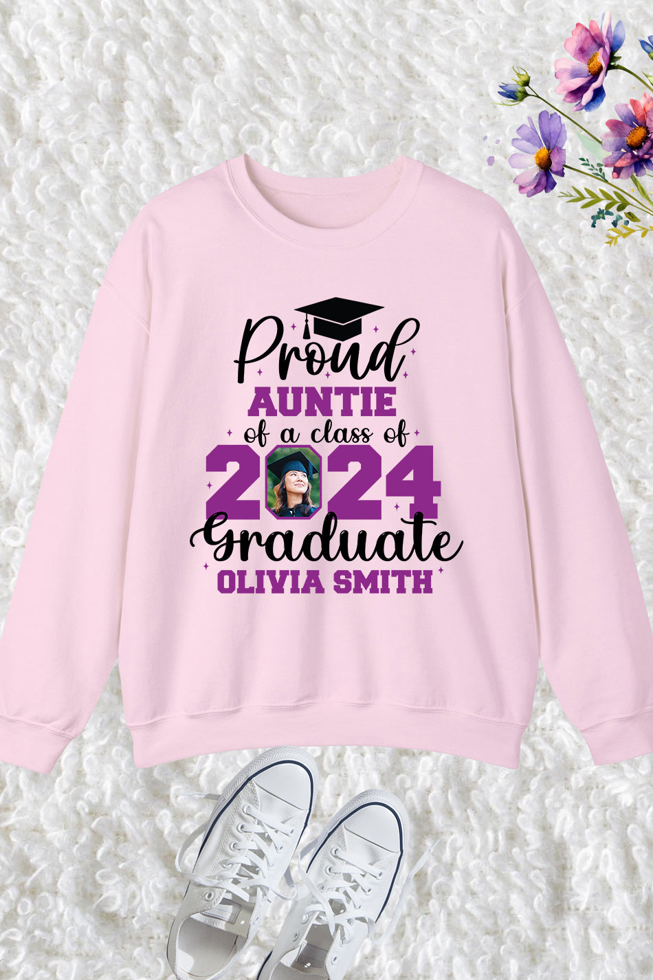 Proud Family Member of Graduate Sweatshirt With Photo