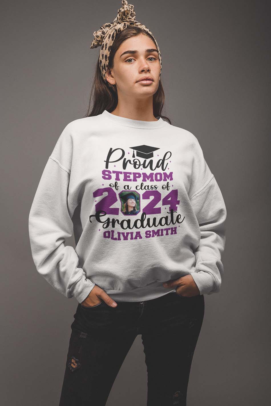 Proud Family Member of Graduate Sweatshirt With Photo