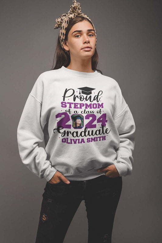 Proud Family Member of Graduate Sweatshirt With Photo