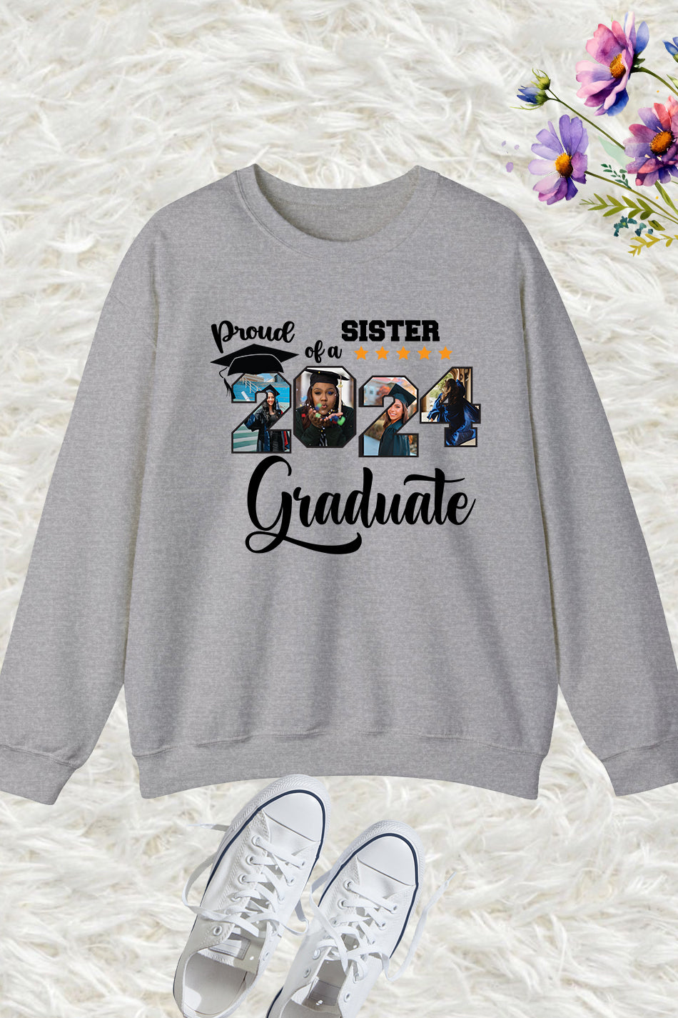 Custom Graduate family Sweatshirt With Photos