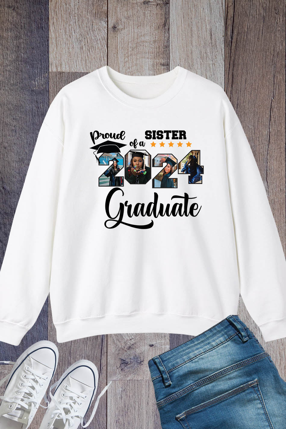 Custom Graduate family Sweatshirt With Photos