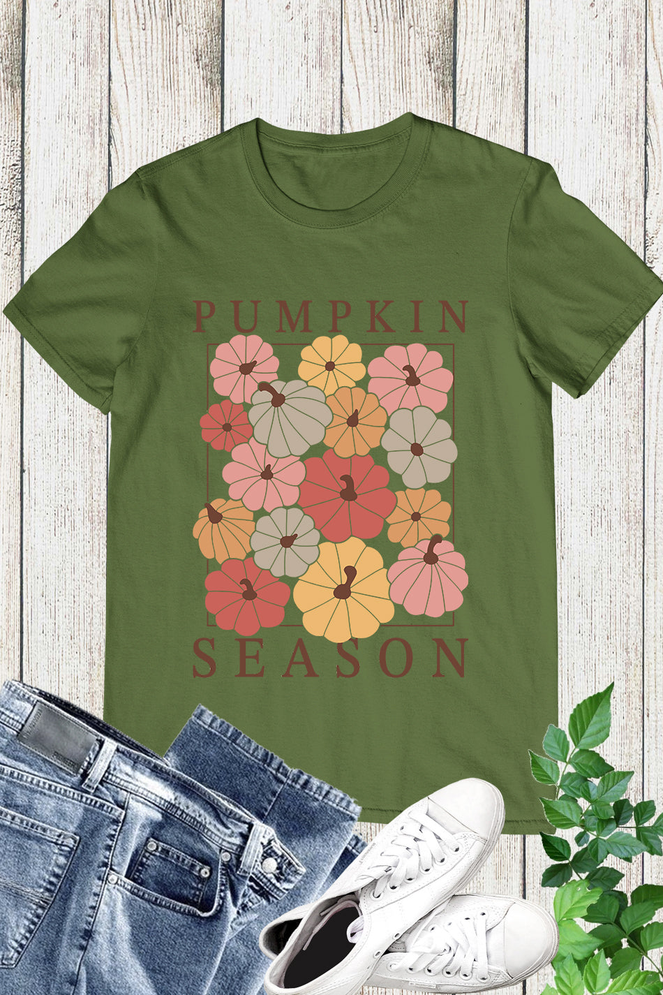 Boho Pumpkin Season Floral Shirt