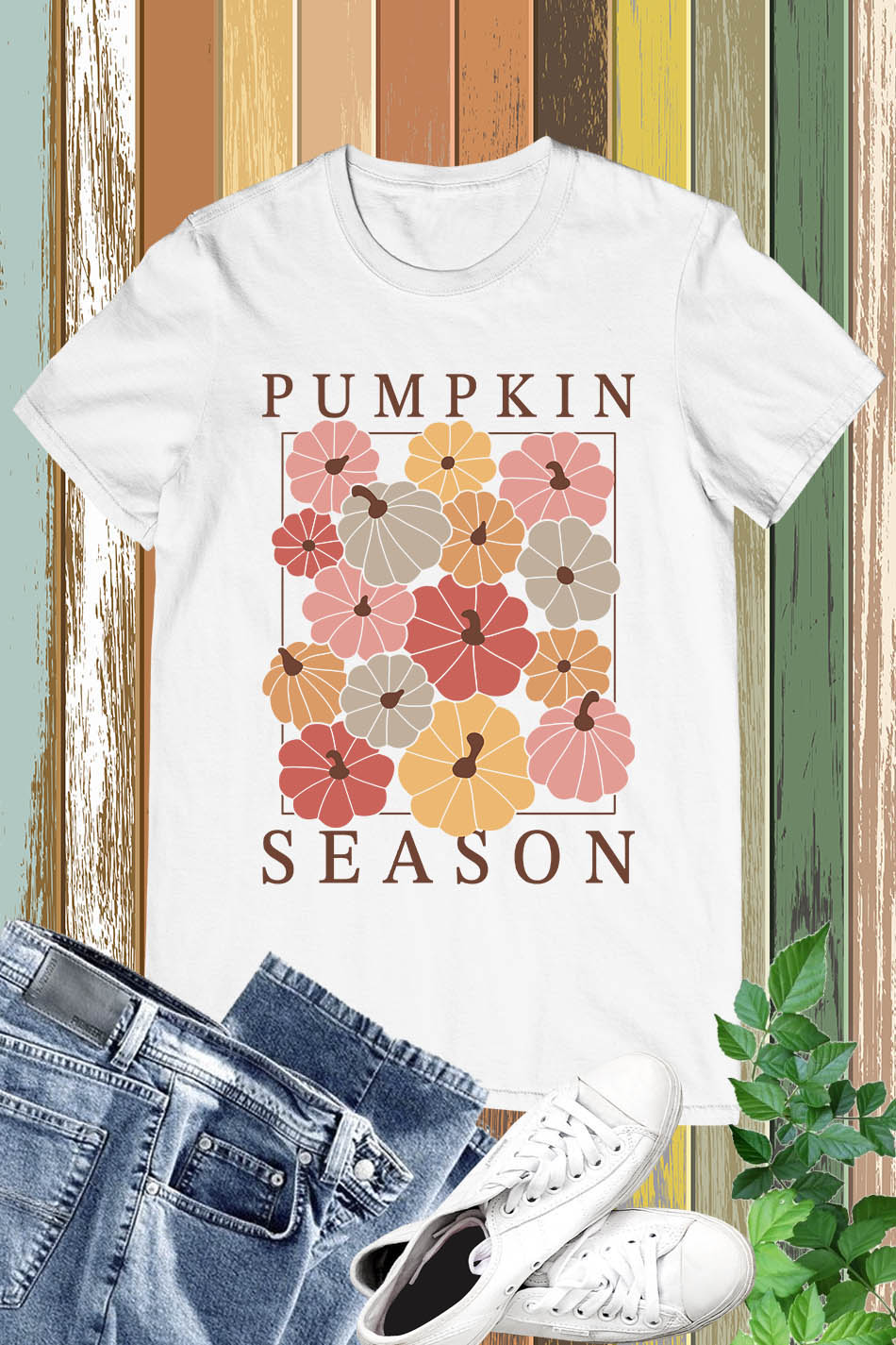 Boho Pumpkin Season Floral Shirt