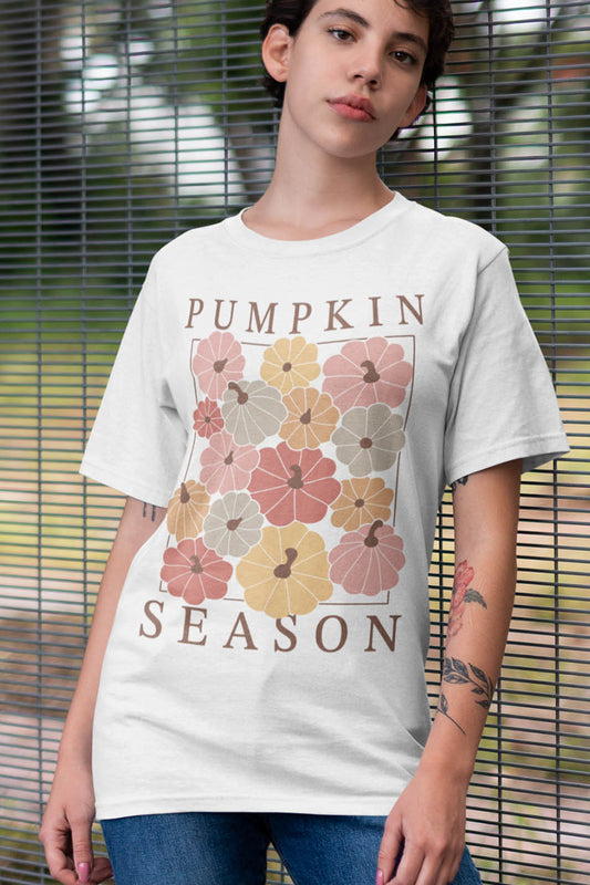 Boho Pumpkin Season Floral Shirt