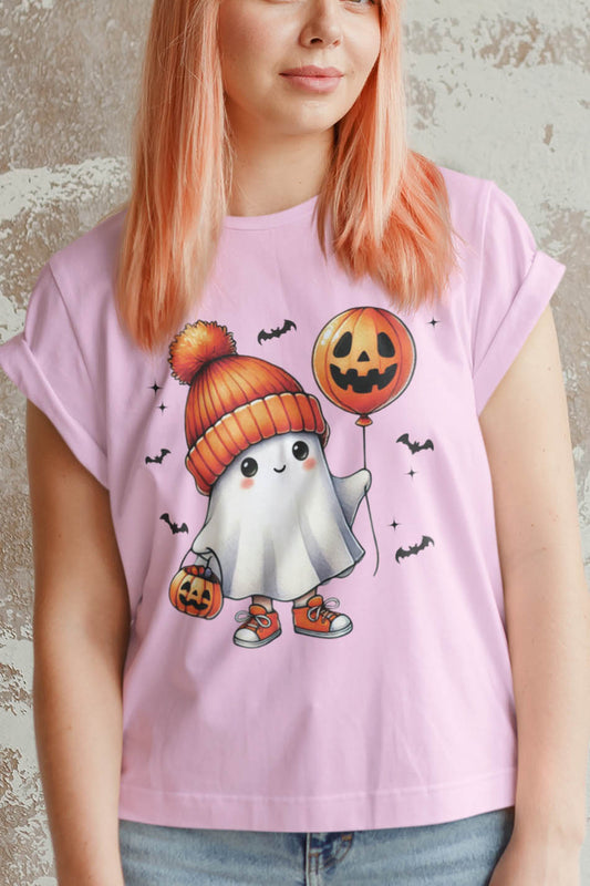 Ghost Halloween Pumpkin Trick or Treat Shirt