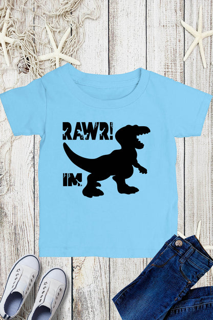 Rawr I am Dinosaur Birthday Shirt