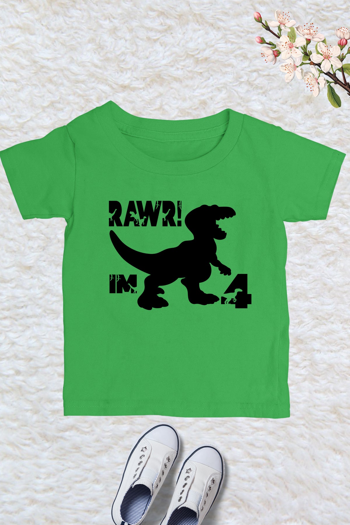 Dinosaur 4th Birthday Shirts