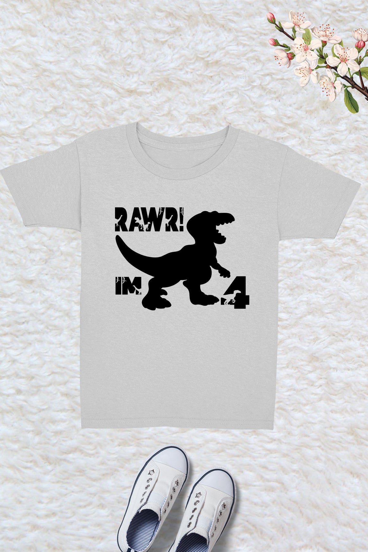 Dinosaur 4th Birthday Shirts