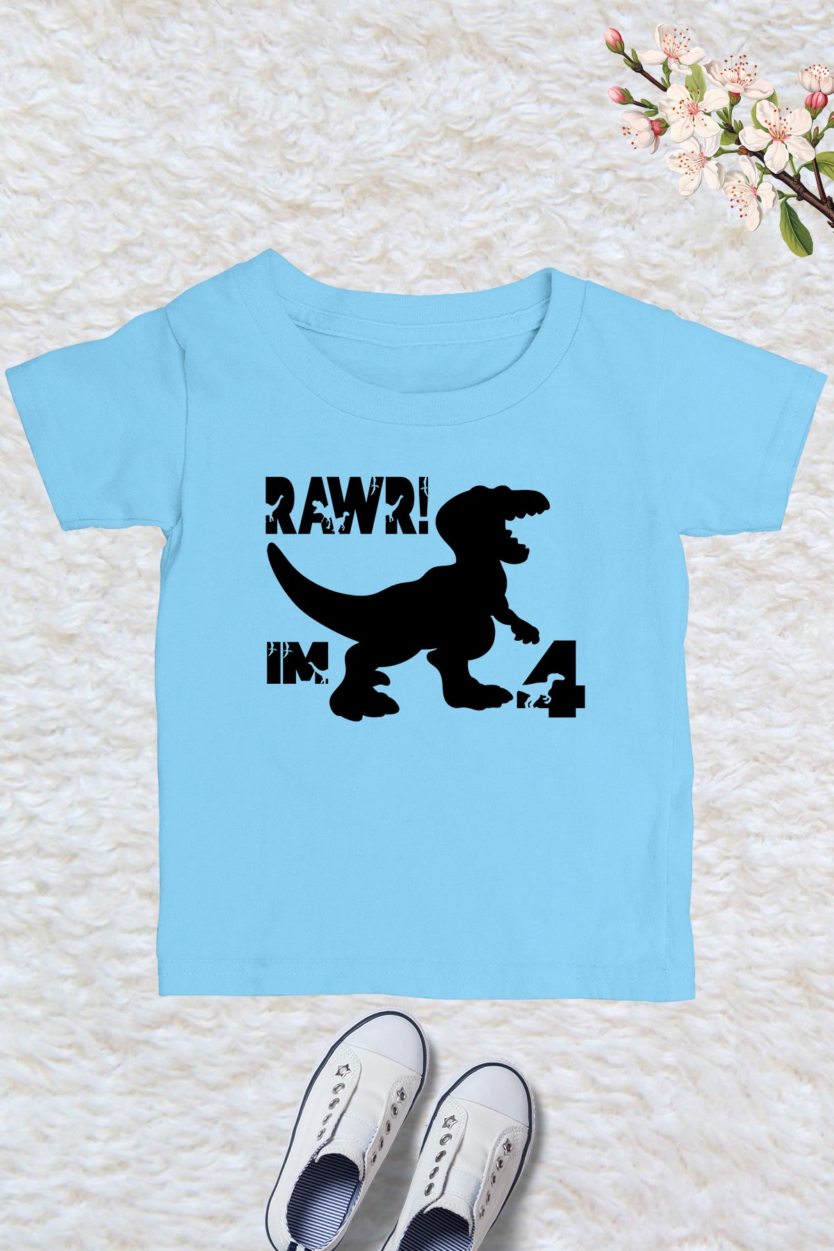 Dinosaur 4th Birthday Shirts