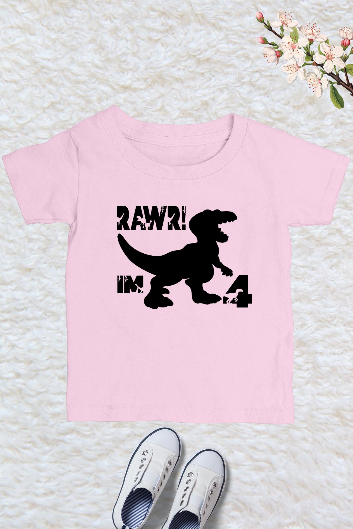 Dinosaur 4th Birthday Shirts