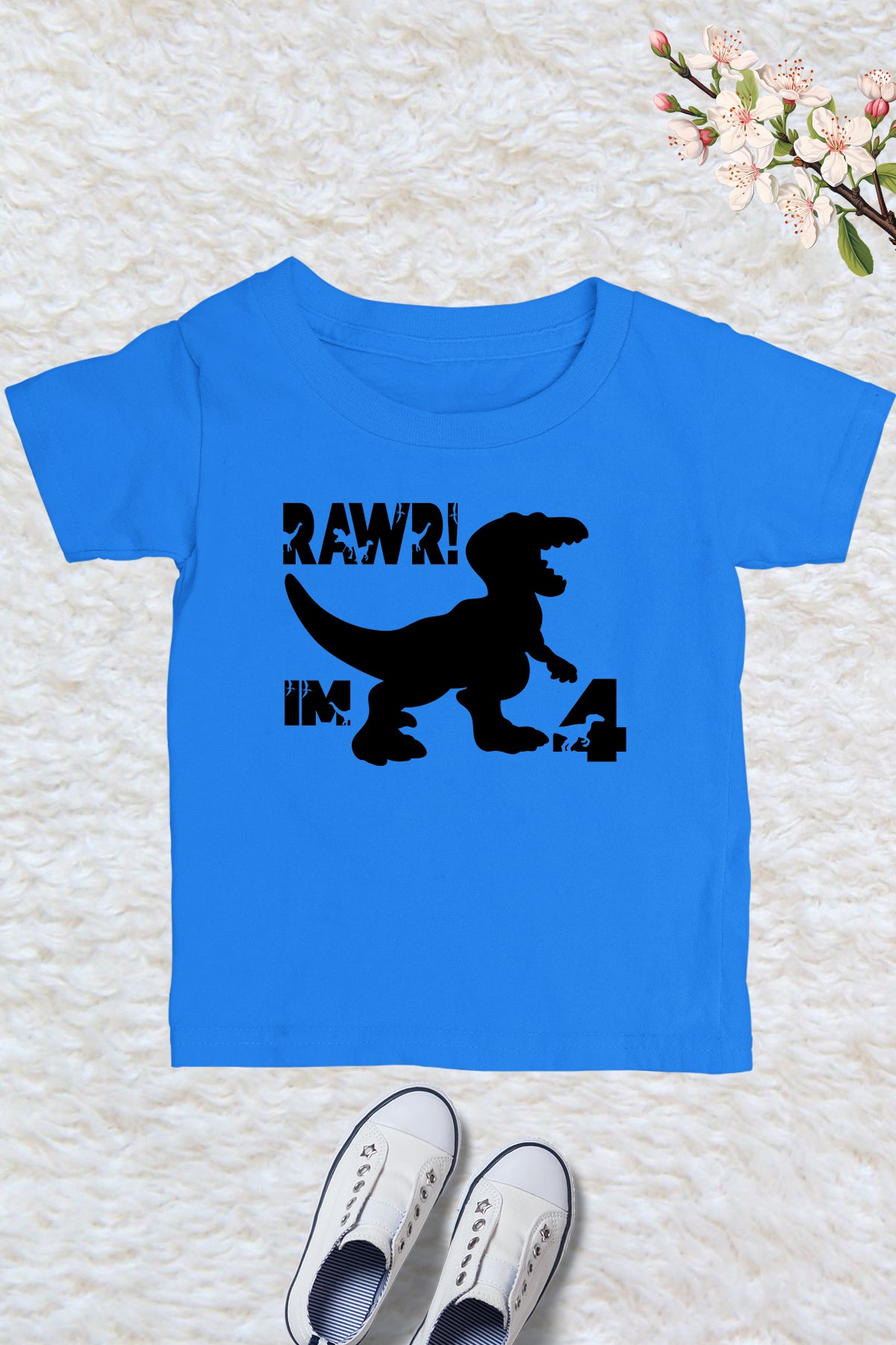 Dinosaur 4th Birthday Shirts