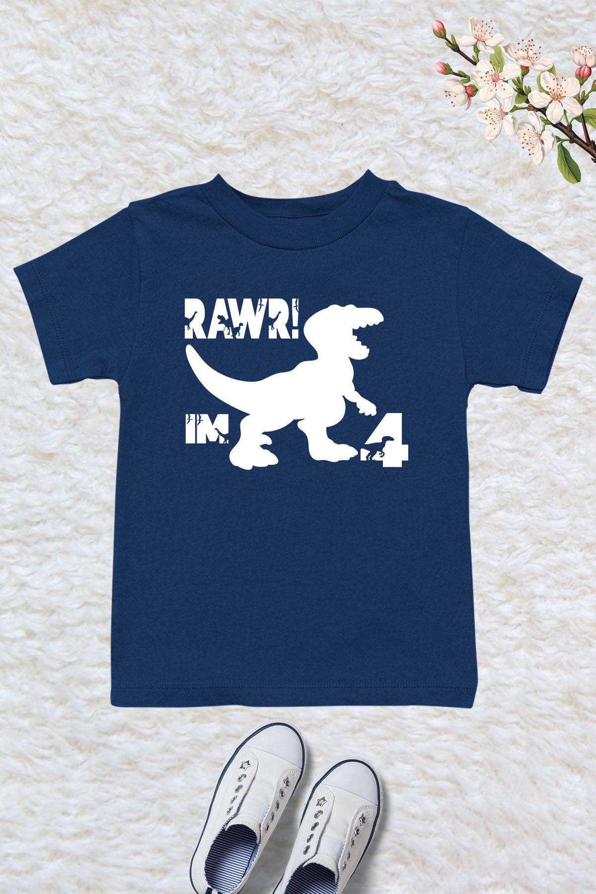 Dinosaur 4th Birthday Shirts