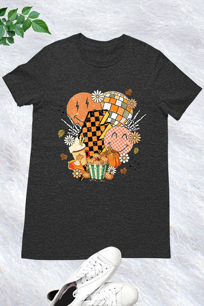 Halloween Checkered Boho Flowers Shirt