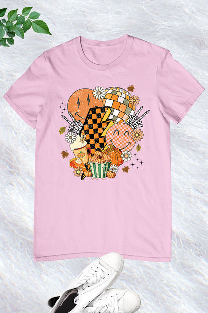 Halloween Checkered Boho Flowers Shirt