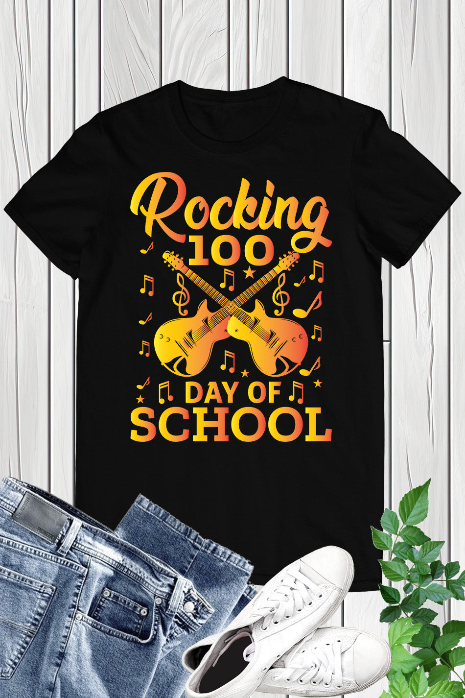 Rocking 100 Days Of School Shirt