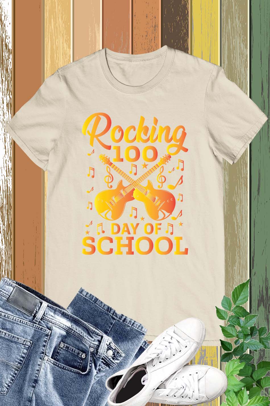 Rocking 100 Days Of School Shirt