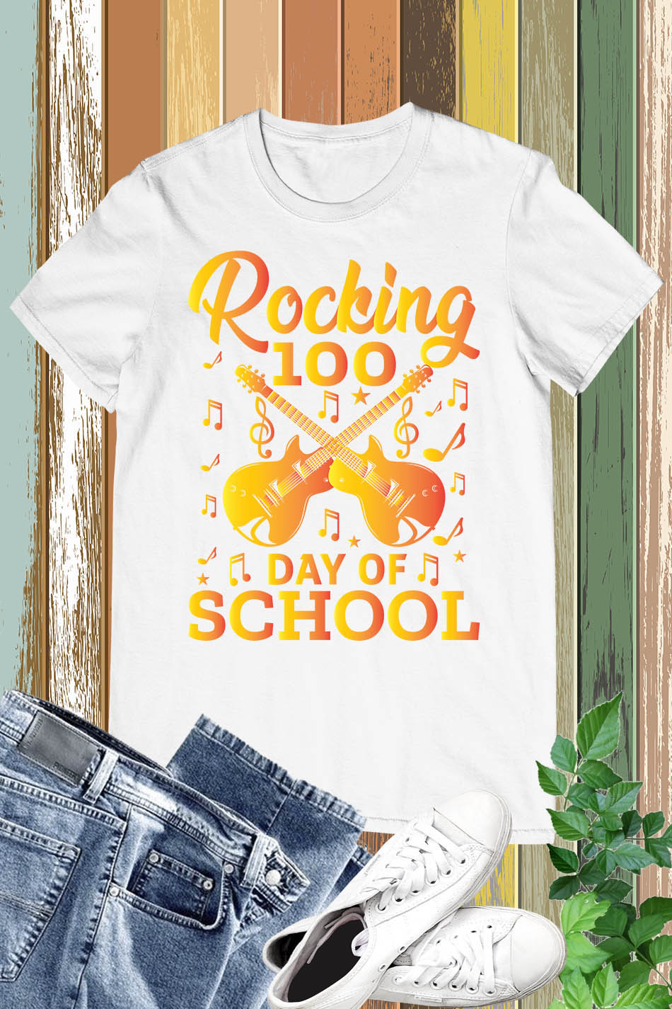 Rocking 100 Days Of School Shirt