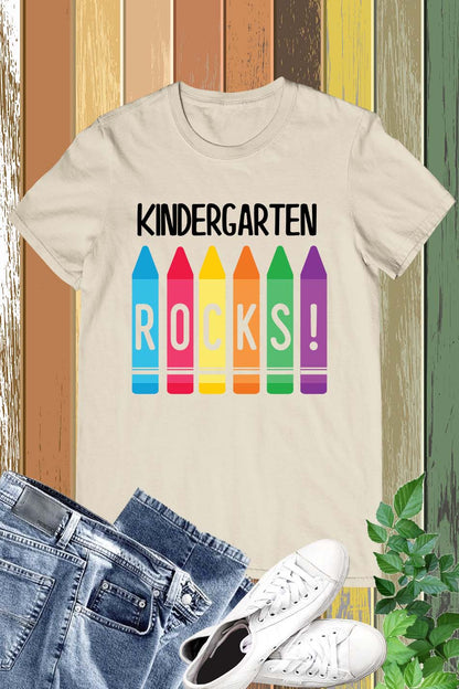 Kindergarten Rocks Teacher Shirt