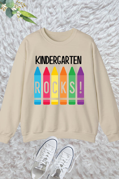 Kindergarten Rocks Teacher Sweatshirt