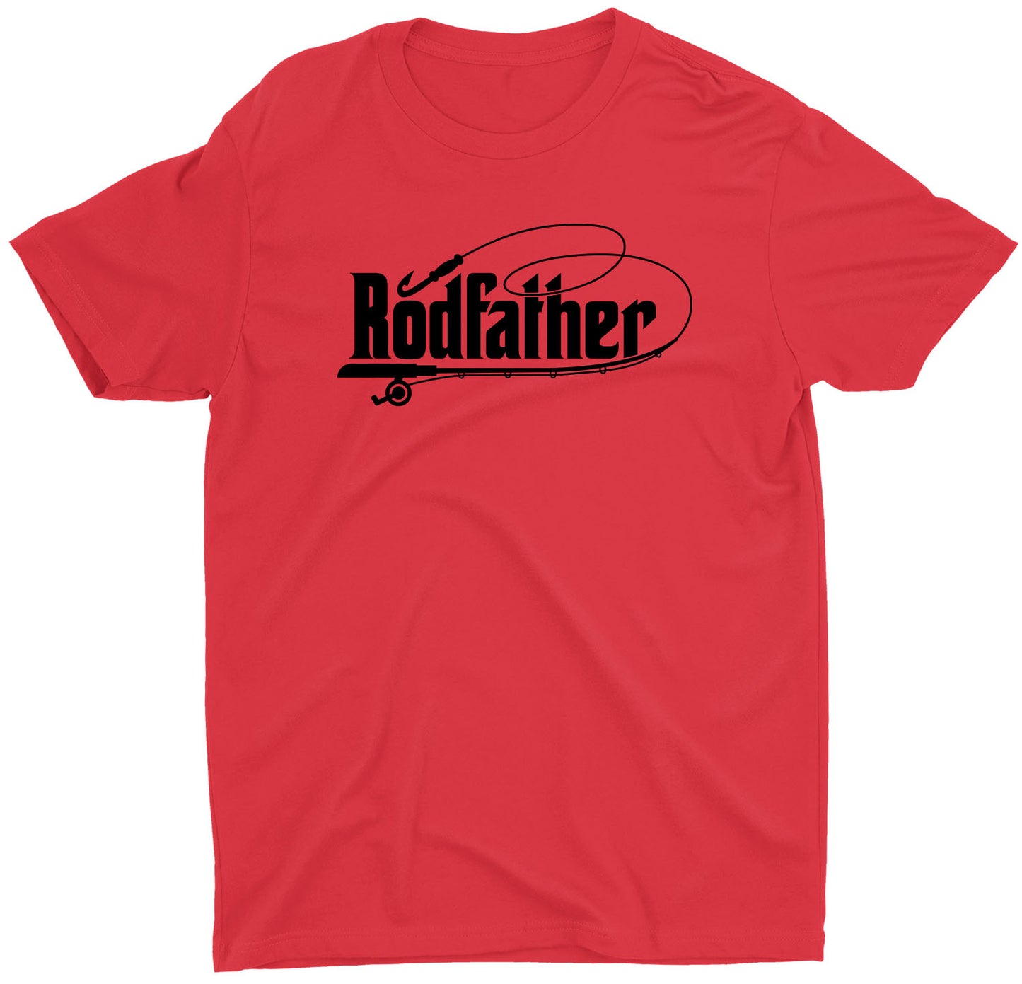 Dad Rodfather Fishing Custom Short Sleeve Fathers Day T-Shirt Gifts