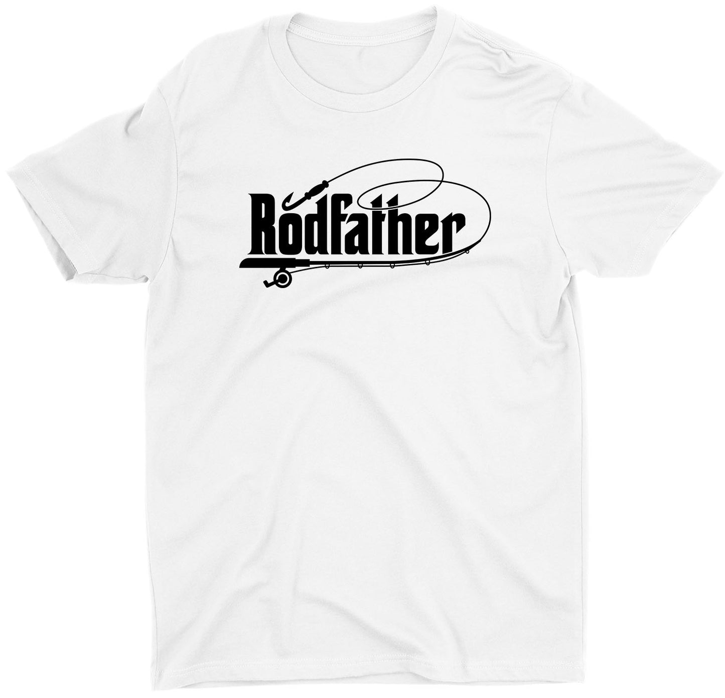 Dad Rodfather Fishing Custom Short Sleeve Fathers Day T-Shirt Gifts