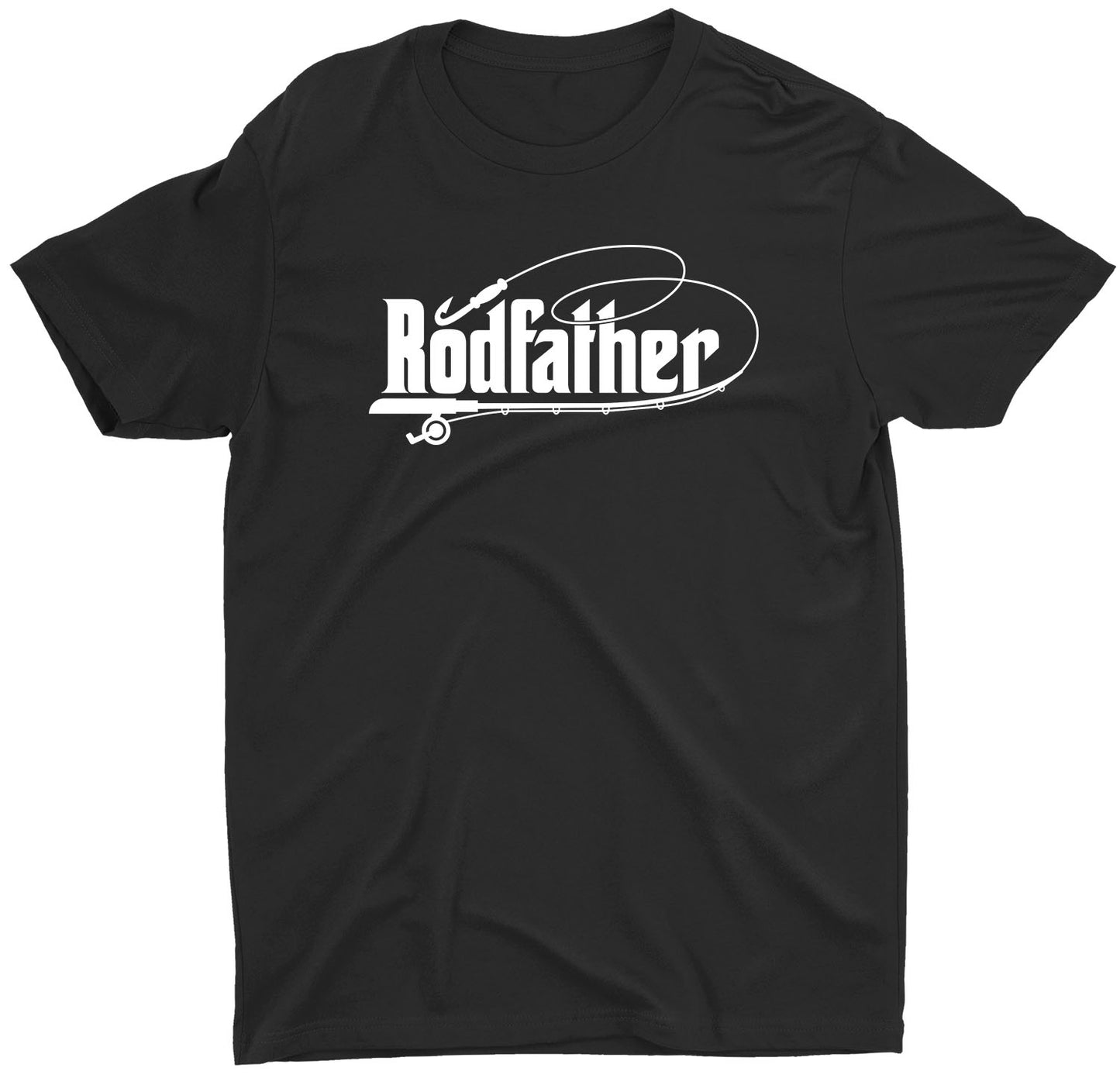 Dad Rodfather Fishing Custom Short Sleeve Fathers Day T-Shirt Gifts