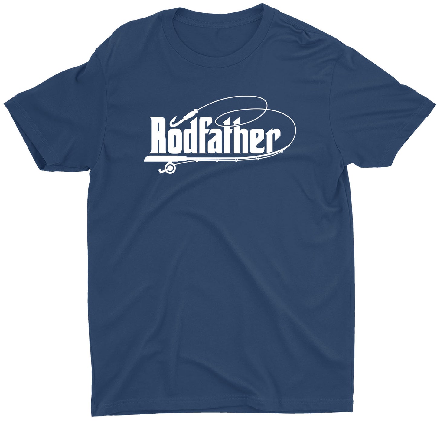 Dad Rodfather Fishing Custom Short Sleeve Fathers Day T-Shirt Gifts