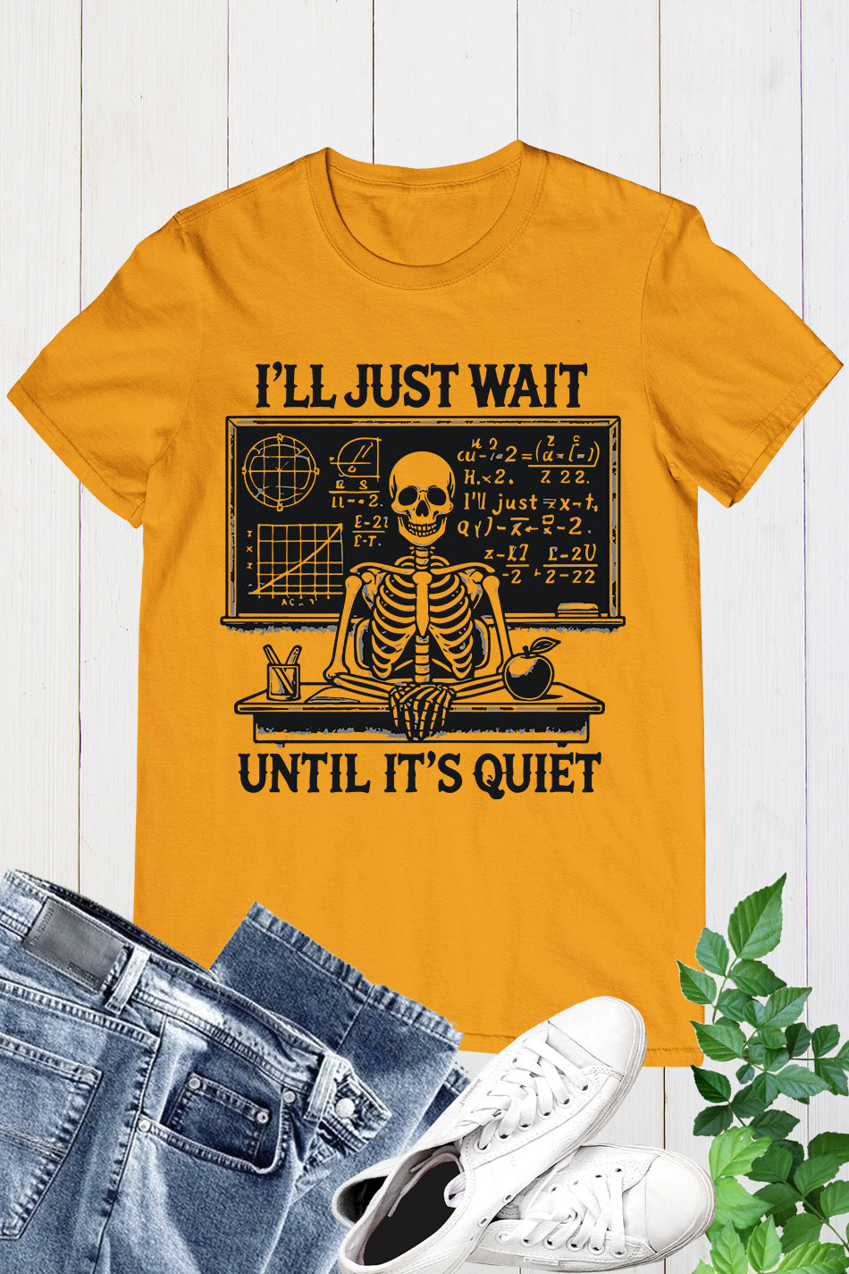 Funny Teacher Skeleton Shirt