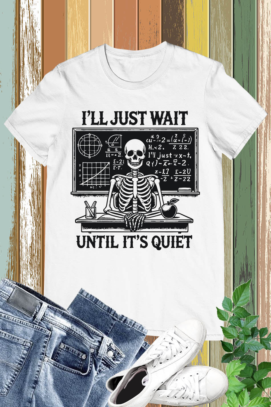 Funny Teacher Skeleton Shirt