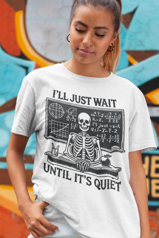 Funny Teacher Skeleton Shirt