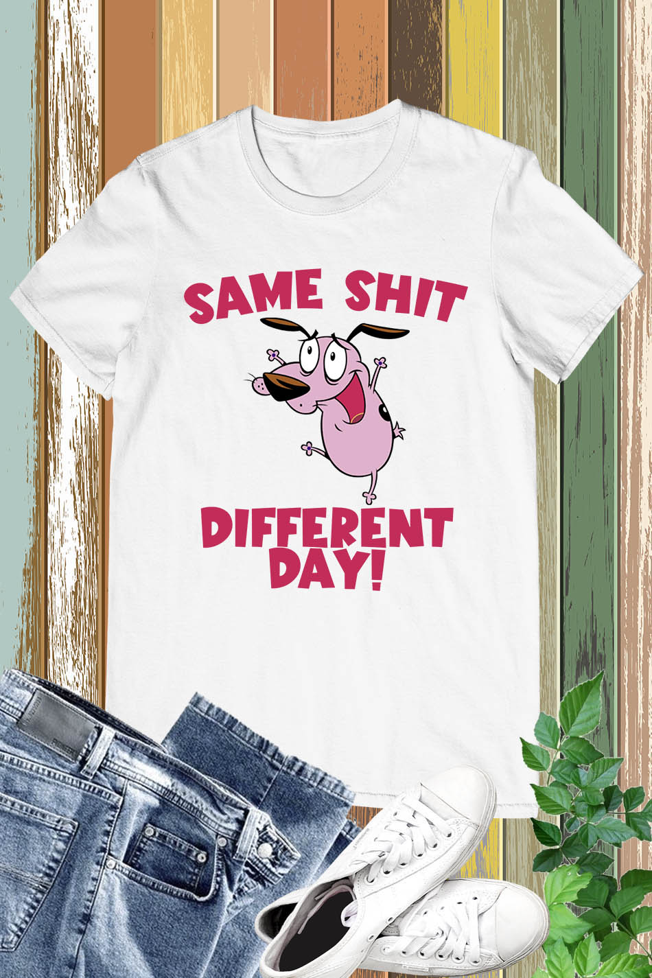 Funny Courage The Cowardly Dog Shirt