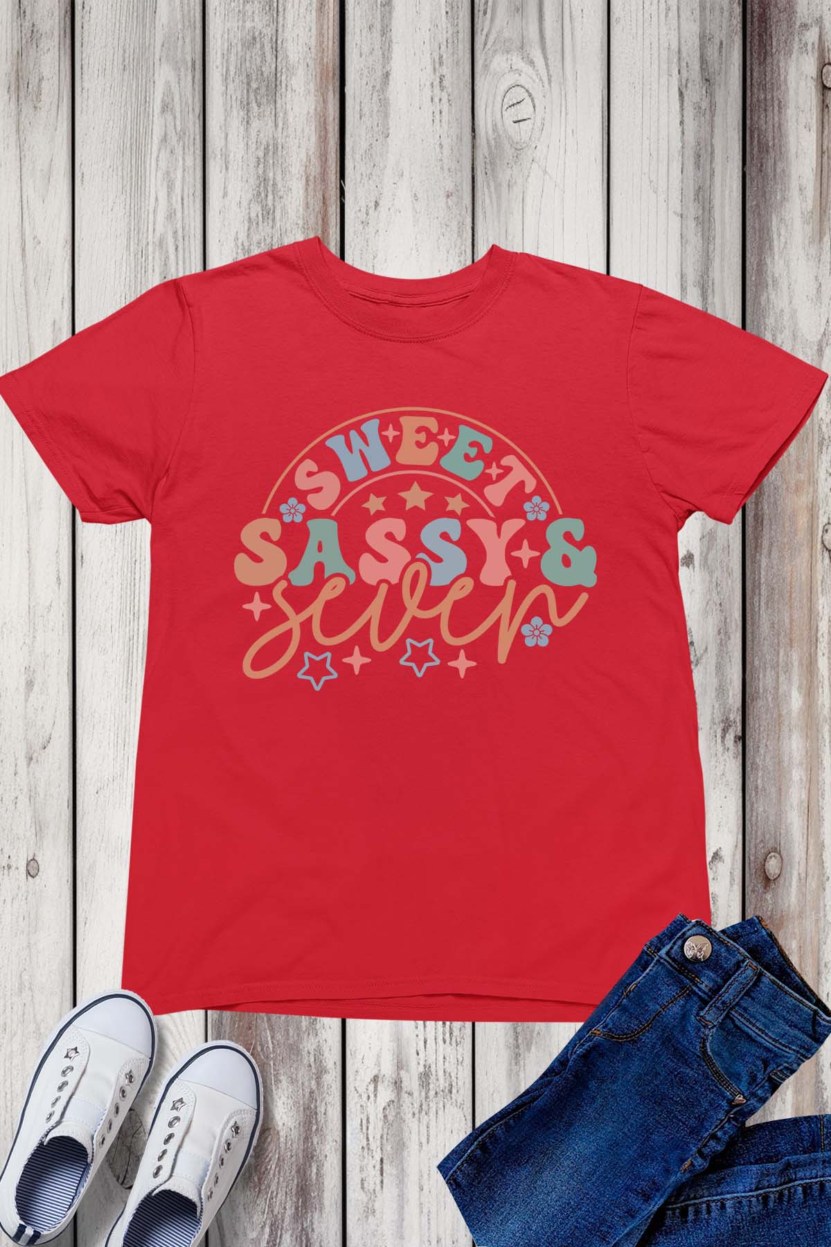 Sweet Sassy & Seven Birthday Shirts