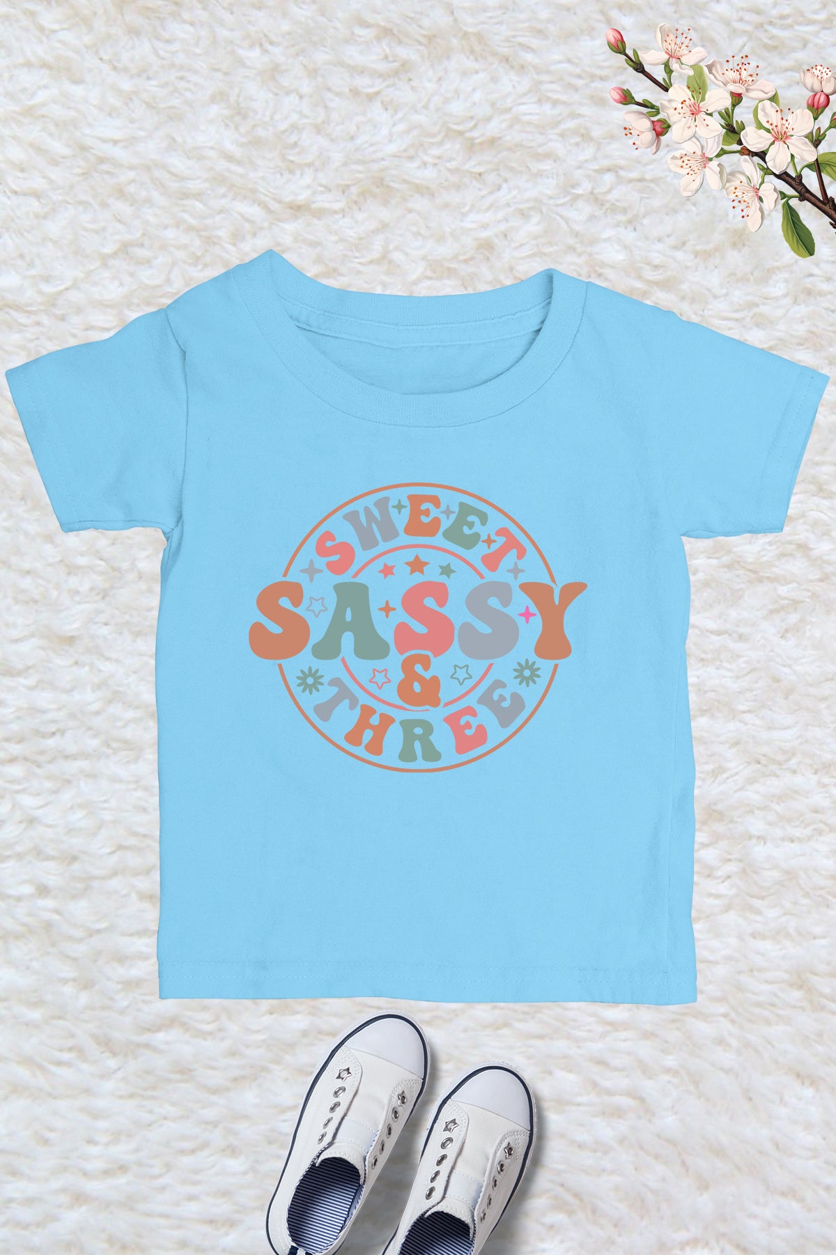 Sweet Sassy and Three Birthday Shirt