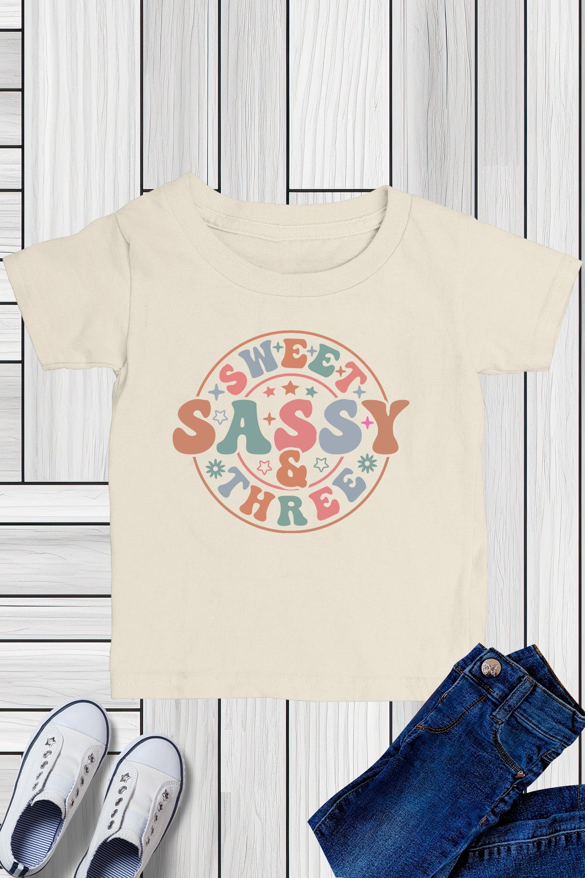 Sweet Sassy and Three Birthday Shirt