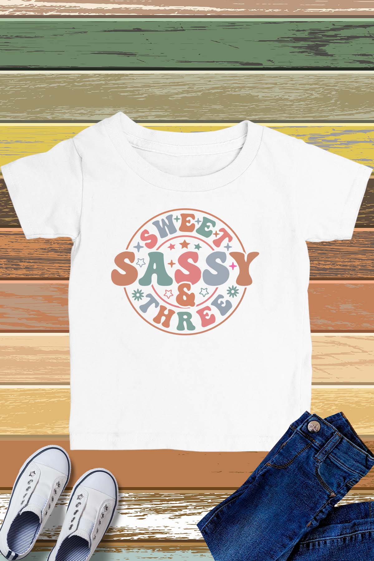 Sweet Sassy and Three Birthday Shirt