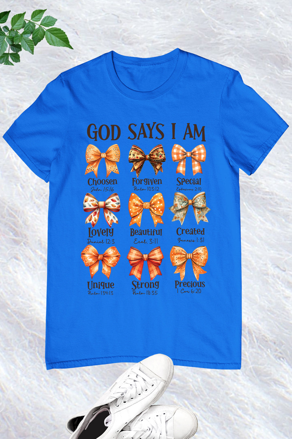 God Says I Am Fall Coquette Bow Shirt