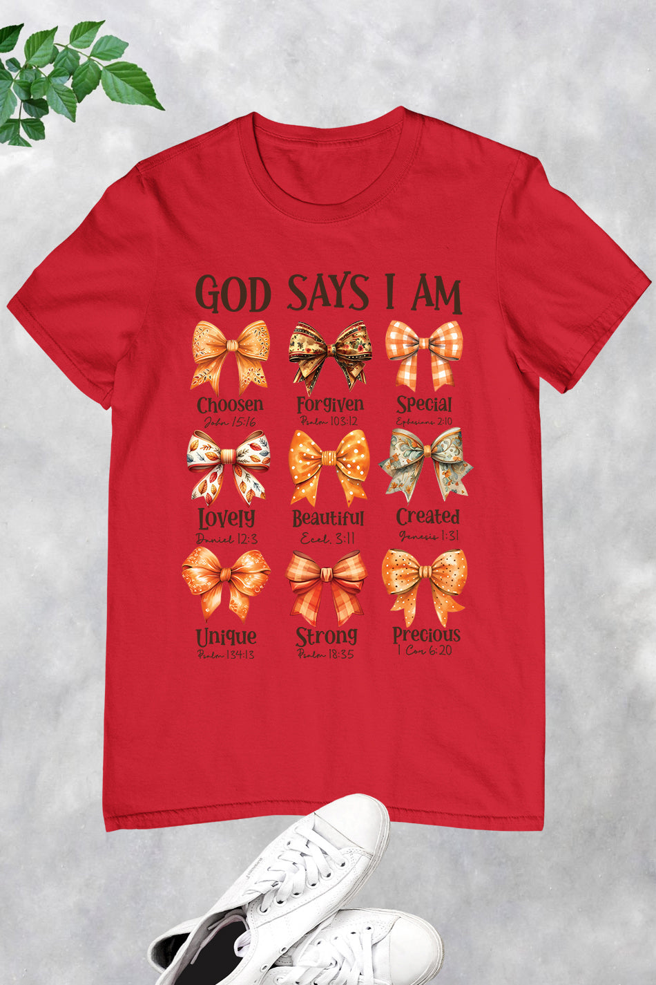 God Says I Am Fall Coquette Bow Shirt