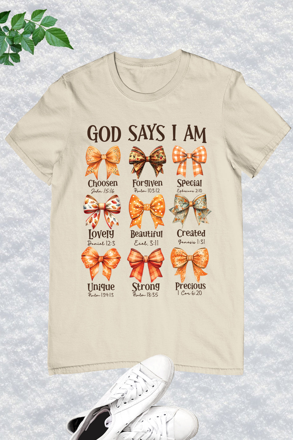 God Says I Am Fall Coquette Bow Shirt