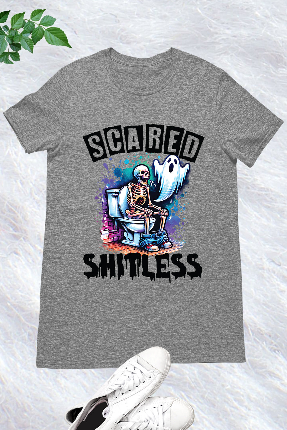 Scared Shitless Dad Halloween Shirt