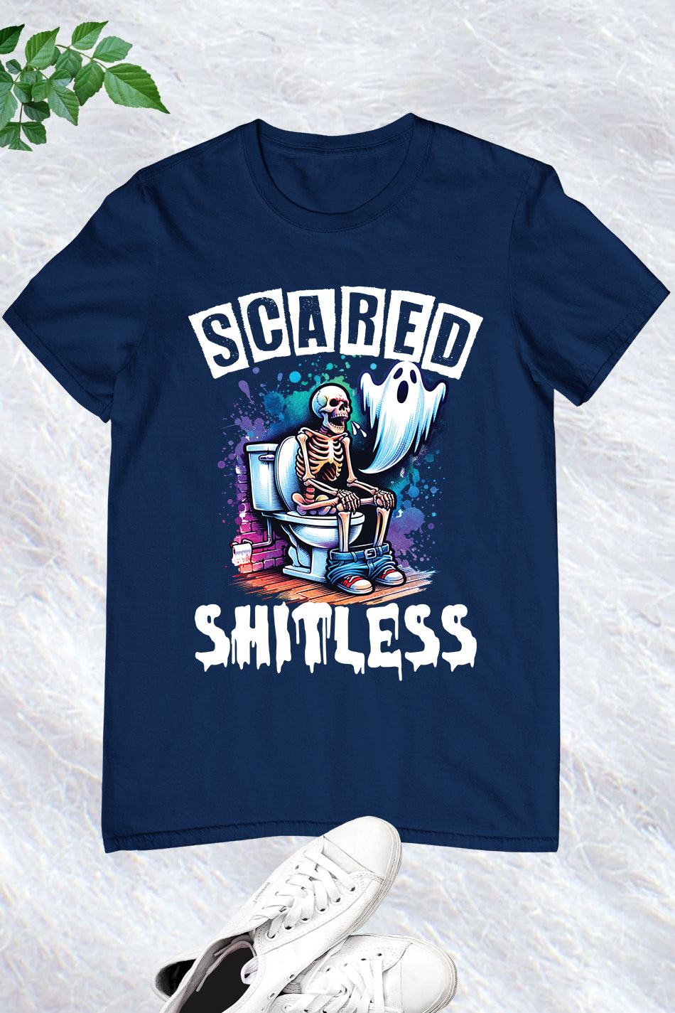 Scared Shitless Dad Halloween Shirt